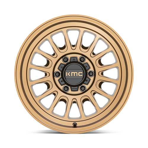 KMC KM724 IMPACT OL Matte Bronze 17x8.5 0 5x127mm 71.5mm - Wheelwiz