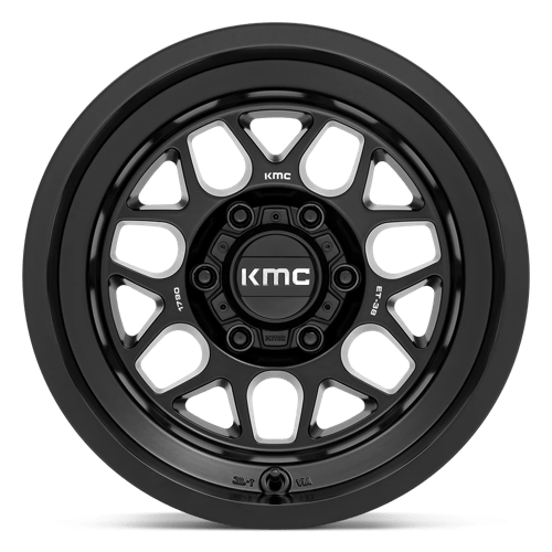 KMC KM725 TERRA Satin Black 17x9 -38 6x139.7mm 106.1mm - Wheelwiz
