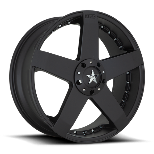 KMC KM775 ROCKSTAR CAR Matte Black 17x7.5 +21 5x115|5x120mm 74.1mm