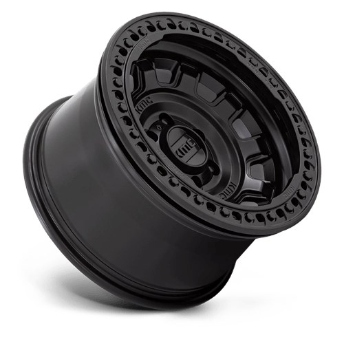 KMC KM236 TANK BEADLOCK Satin Black 17x9 -38 5x127mm 71.5mm - Wheelwiz