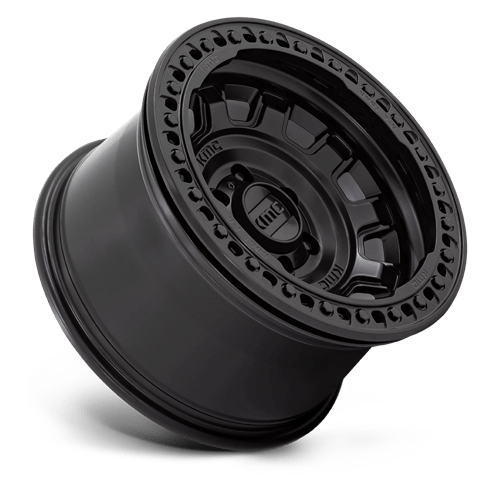 KMC KM236 TANK BEADLOCK Satin Black 17x9 -15 5x127mm 71.5mm - Wheelwiz