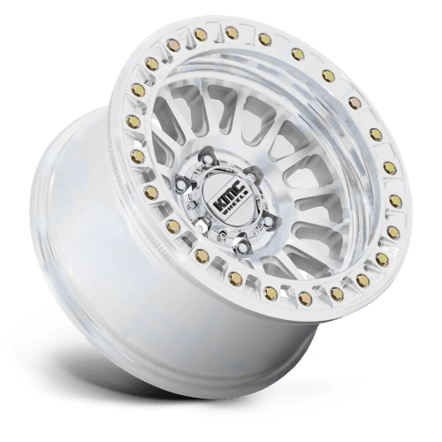 KMC KM239 IMPACT BEADLOCK Machined 17x9 +1 5x139.7mm 77.8mm - Wheelwiz