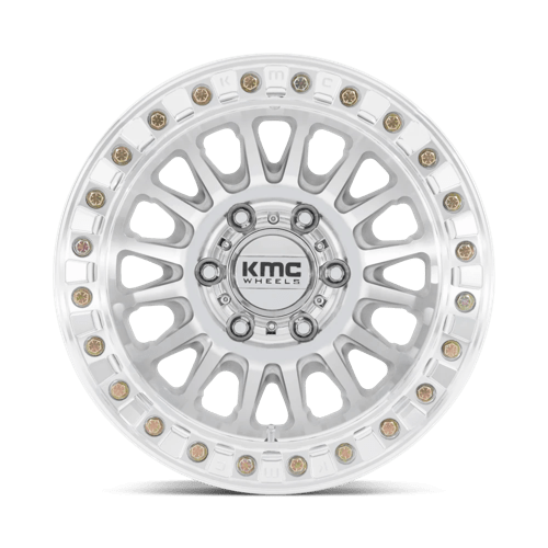 KMC KM239 IMPACT BEADLOCK Machined 17x9 +1 5x139.7mm 77.8mm - Wheelwiz