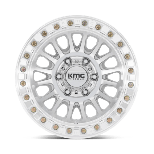 KMC KM239 IMPACT BEADLOCK Machined 17x9 +25 6x135mm 87.1mm - Wheelwiz