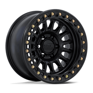 KMC KM239 IMPACT BEADLOCK Matte Black 17x9 +25 Custom 72.6mm - Wheelwiz