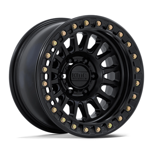 KMC KM239 IMPACT BEADLOCK Matte Black 17x9 +1 6x139.7mm 108mm - Wheelwiz