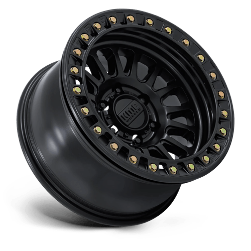 KMC KM239 IMPACT BEADLOCK Matte Black 17x9 +1 6x139.7mm 108mm - Wheelwiz