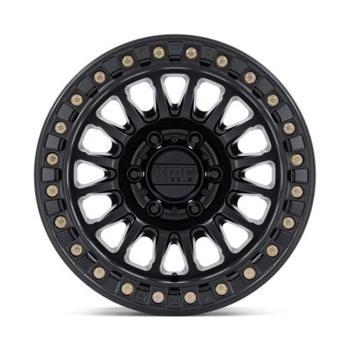 KMC KM239 IMPACT BEADLOCK Matte Black 17x9 -12 5x127mm 71.5mm - Wheelwiz
