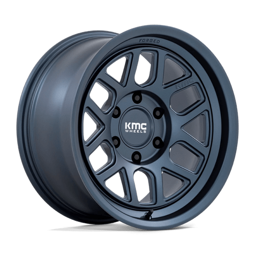 KMC KM446 MESA FORGED MONOBLOCK Metallic Blue 17x8.5 -10 6x139.7mm 106.1mm - Wheelwiz
