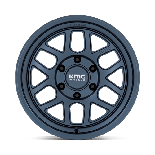 KMC KM446 MESA FORGED MONOBLOCK Metallic Blue 17x8.5 -10 6x139.7mm 106.1mm - Wheelwiz