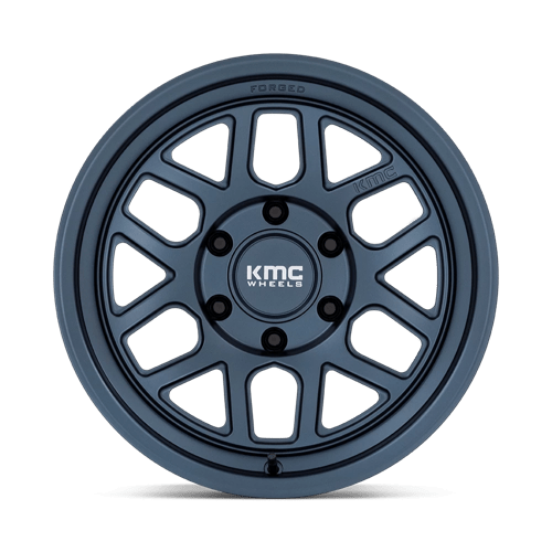 KMC KM446 MESA FORGED MONOBLOCK Metallic Blue 17x8.5 -10 6x139.7mm 106.1mm - Wheelwiz