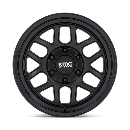 KMC KM446 MESA FORGED MONOBLOCK Satin Black 17x8.5 -10 6x139.7mm 106.1mm - Wheelwiz