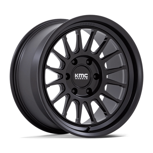 KMC KM447 IMPACT FORGED MONOBLOCK Satin Black 18x9 0 6x139.7mm 106.1mm - Wheelwiz
