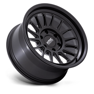 KMC KM447 IMPACT FORGED MONOBLOCK Satin Black 17x8.5 -10 5x150mm 110.1mm - Wheelwiz