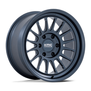 KMC KM447 IMPACT FORGED MONOBLOCK Metallic Blue 18x9 +18 6x139.7mm 106.1mm - Wheelwiz