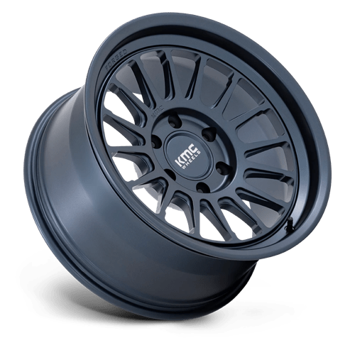 KMC KM447 IMPACT FORGED MONOBLOCK Metallic Blue 18x9 -12 6x139.7mm 106.1mm - Wheelwiz