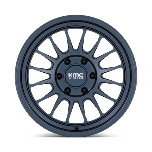 KMC KM447 IMPACT FORGED MONOBLOCK Metallic Blue 17x8.5 0 6x135mm 87.1mm - Wheelwiz