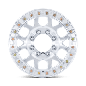 KMC KM450 MESA FORGED BEADLOCK Raw Machined 17x9 +25 8x165.1mm 125.1mm - Wheelwiz
