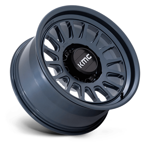 KMC KM452 IMPACT FORGED MONOBLOCK Metallic Blue 18x9 0 8x180mm 124.2mm - Wheelwiz