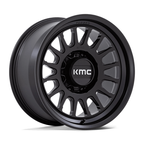 KMC KM452 IMPACT FORGED MONOBLOCK Satin Black 18x9 -12 8x180mm 124.2mm - Wheelwiz
