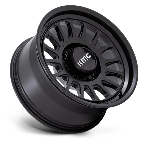 KMC KM452 IMPACT FORGED MONOBLOCK Satin Black 18x9 0 8x180mm 124.2mm - Wheelwiz