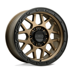 KMC KM535 GRENADE OFF-ROAD Matte Bronze W/ M-black Lip 17x9 -12 6x135mm 87.1mm - Wheelwiz