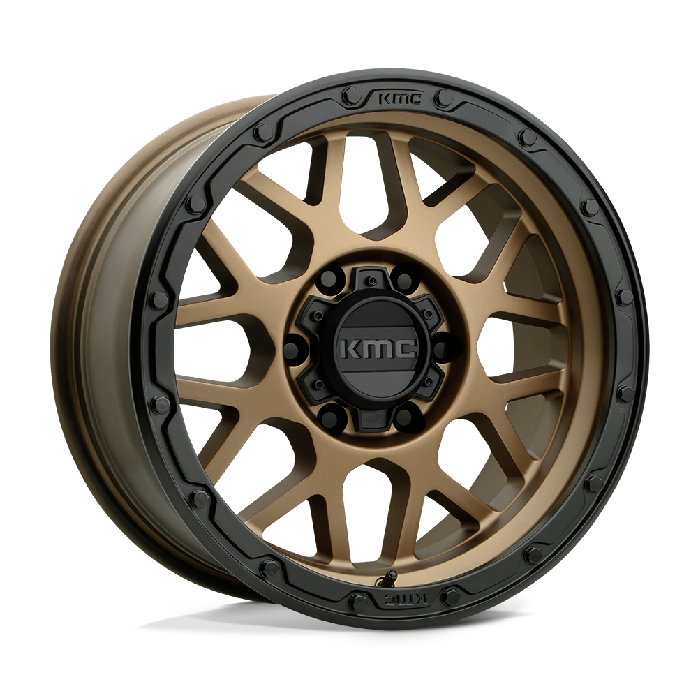 KMC KM535 GRENADE OFF-ROAD Matte Bronze Matte Black Lip 17x8.5 00 6x135mm 87.1mm - WheelWiz