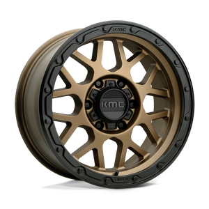 KMC KM535 GRENADE OFF-ROAD Matte Bronze Matte Black Lip 16x8 -6 6x139.7mm 106.1mm - WheelWiz