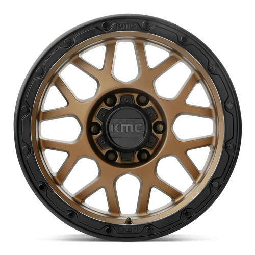 KMC KM535 GRENADE OFF-ROAD Matte Bronze W/ M-black Lip 17x9 -12 6x135mm 87.1mm