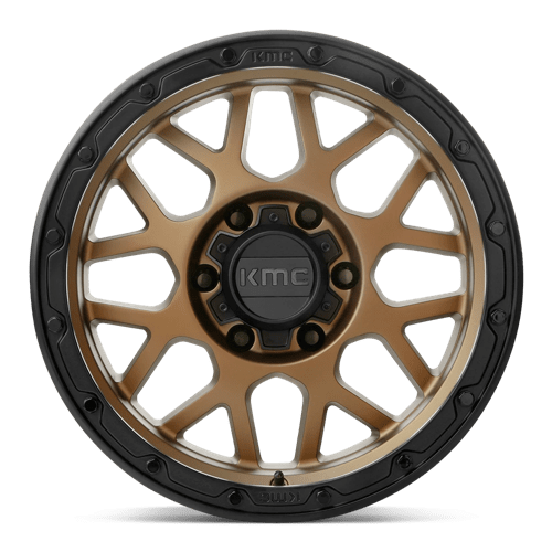KMC KM535 GRENADE OFF-ROAD Matte Bronze Matte Black Lip 16x8 -6 6x139.7mm 106.1mm - WheelWiz
