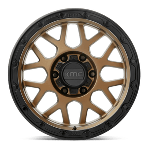 KMC KM535 GRENADE OFF-ROAD Matte Bronze Matte Black Lip 16x8 -6 6x139.7mm 106.1mm - WheelWiz