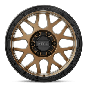 KMC KM535 GRENADE OFF-ROAD Matte Bronze W/ M-black Lip 17x9 -12 5x127mm 78.1mm - Wheelwiz