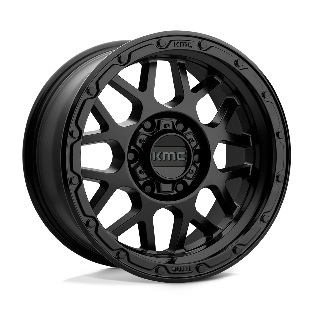 KMC KM535 GRENADE OFF-ROAD Matte Black 18x8.5 00 8x180mm 124.2mm - WheelWiz