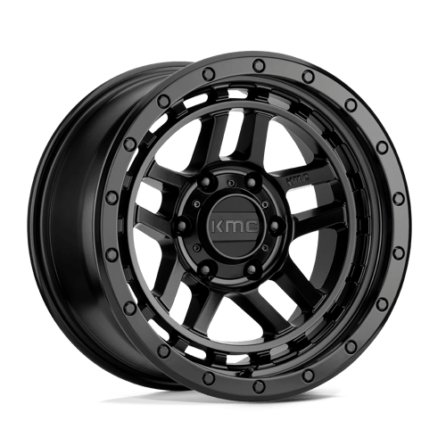 KMC KM540 RECON Satin Black 17x8.5 +18 6x120mm 66.9mm - Wheelwiz