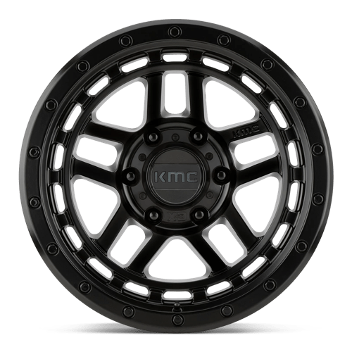 KMC KM540 RECON Satin Black 17x8.5 +18 6x120mm 66.9mm - Wheelwiz