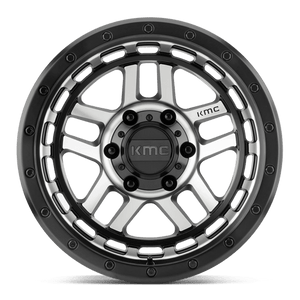 KMC KM540 RECON Satin Black Machined 17x9 -12 5x127mm 78.1mm - Wheelwiz