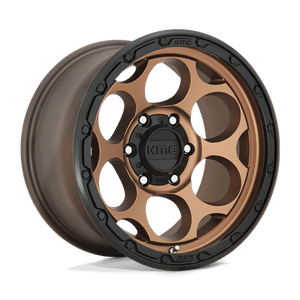KMC KM541 DIRTY HARRY Matte Bronze W/ Black Lip 18x8.5 +18 6x139.7mm 106.1mm - Wheelwiz