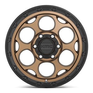 KMC KM541 DIRTY HARRY Matte Bronze W/ Black Lip 17x8.5 +18 5x127mm 71.5mm - Wheelwiz