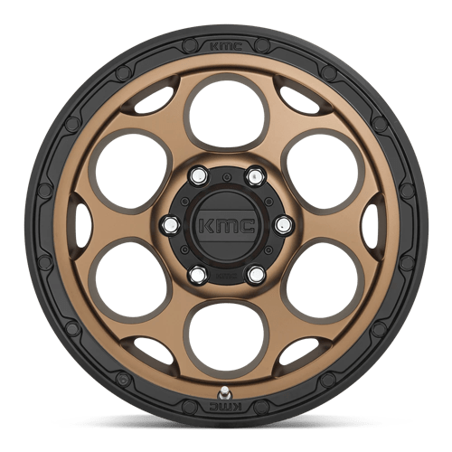 KMC KM541 DIRTY HARRY Matte Bronze With Black Lip 17x8.5 00 6x135mm 87.1mm - WheelWiz
