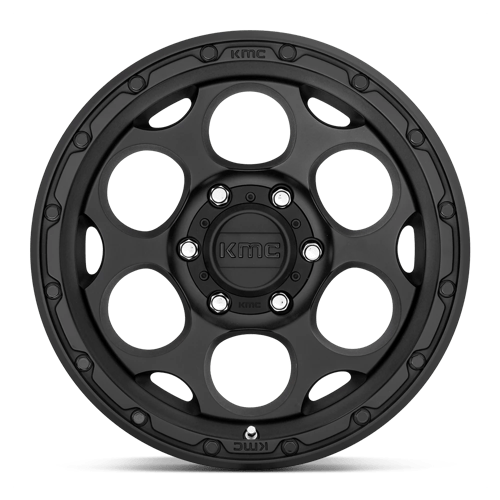 KMC KM541 DIRTY HARRY Textured Black 17x8.5 +18 6x139.7mm 106.1mm - Wheelwiz