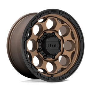 KMC KM541 DIRTY HARRY Matte Bronze W/ Black Lip 17x8.5 0 8x165.1mm 125.1mm - Wheelwiz