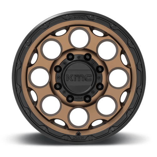 KMC KM541 DIRTY HARRY Matte Bronze W/ Black Lip 17x8.5 0 8x165.1mm 125.1mm - Wheelwiz