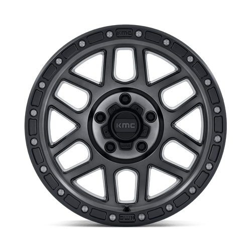 KMC KM544 MESA Satin Black W/ Gray Tint 17x8.5 0 5x120mm 65.1mm - Wheelwiz