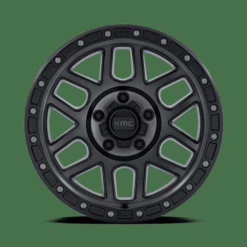 KMC KM544 MESA Satin Black W/ Gray Tint 17x8.5 0 5x127mm 71.5mm