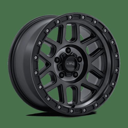 KMC KM544 MESA Satin Black W/ Gray Tint 17x9 -12 5x127mm 71.5mm