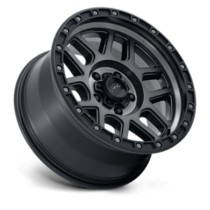 KMC KM544 MESA Satin Black W/ Gray Tint 17x9 +18 5x127mm 71.5mm - Wheelwiz