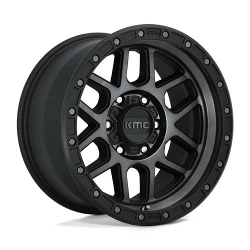 KMC KM544 MESA Satin Black W/ Gray Tint 17x8.5 0 6x135mm 87.1mm - Wheelwiz