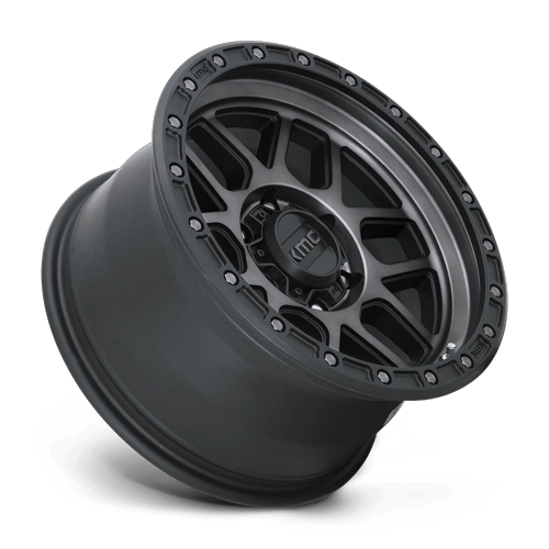 KMC KM544 MESA Satin Black W/ Gray Tint 17x9 +18 8x170mm 125.1mm - Wheelwiz