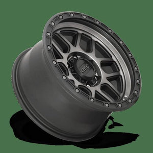 KMC KM544 MESA Satin Black W/ Gray Tint 17x8.5 0 6x130mm 74.6mm