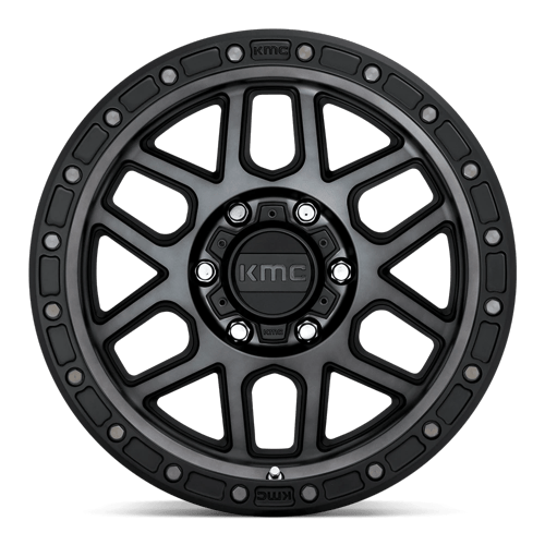 KMC KM544 MESA Satin Black W/ Gray Tint 20x9 +18 6x135mm 87.1mm - Wheelwiz